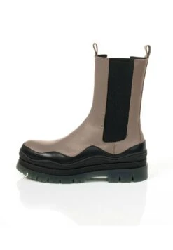 Enkellaarsjes Met Plateauzool - Grau