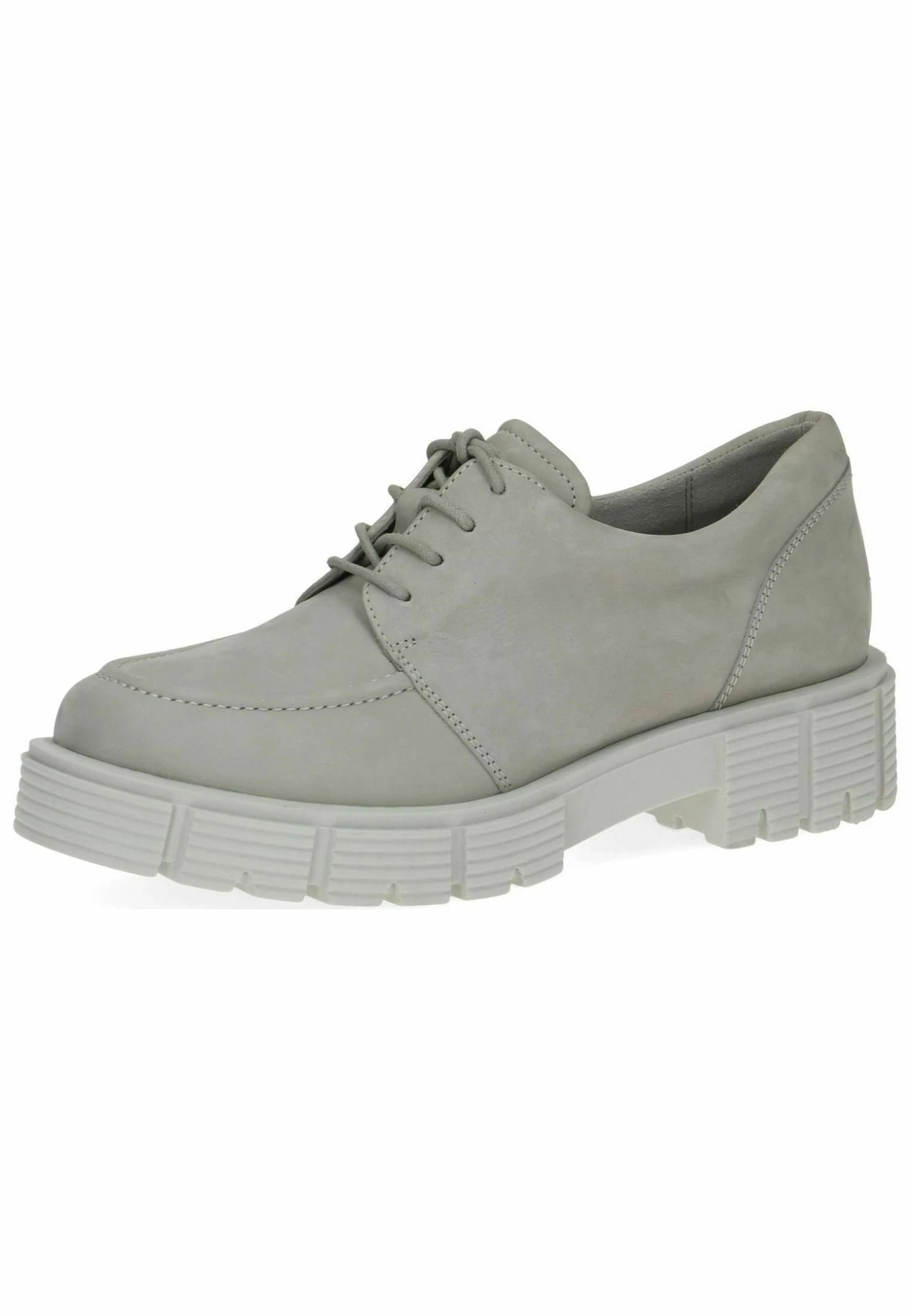 Caprice Sportieve Veterschoenen - Lt Grey Nubuc 4 Caprice Sportieve Veterschoenen - Lt Grey Nubuc - Afbeelding 2