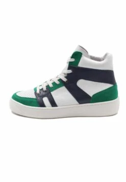 Sneakers Hoog - Blanc Bleu Vert