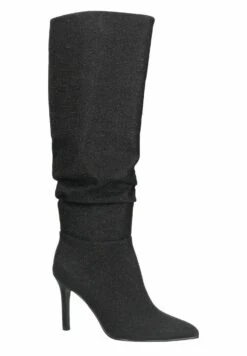 Glitzer Mit Hohem Schaft - Enkellaarsjes Met Sleehak - Black -Caprice Winkel 3192f61a02684876abb80fde8b4cfeb4