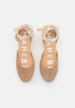 Manebi Low Wedge- Sandalen Met Plateauzool - Vintage Taupe -Caprice Winkel 32f267bc9d734835b96364c8b383f787