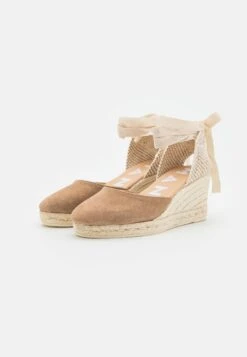 Manebi Low Wedge- Sandalen Met Plateauzool - Vintage Taupe -Caprice Winkel 361b5ff0301f4558a18d26463fb45b85