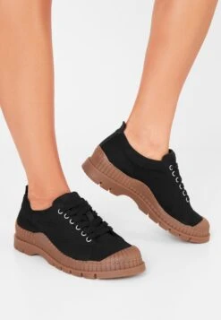 Angie- Sportieve Veterschoenen - Black