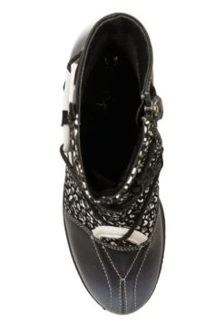 Enkellaarsjes Met Hoge Hak - Czarny Biały -Caprice Winkel 415bec5487354a16b41a8786b0ee146f