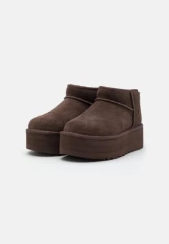 Ugg Classic Ultra Mini Platform - Enkellaarsjes Met Plateauzool - Burnt Cedar -Caprice Winkel 45789dffa4544f708165750ea4e2c274