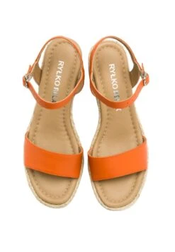 Sandalen Met Sleehak - Pomarańczowy -Caprice Winkel 688df5f70a2a45e2948ea64bdc1b16ab