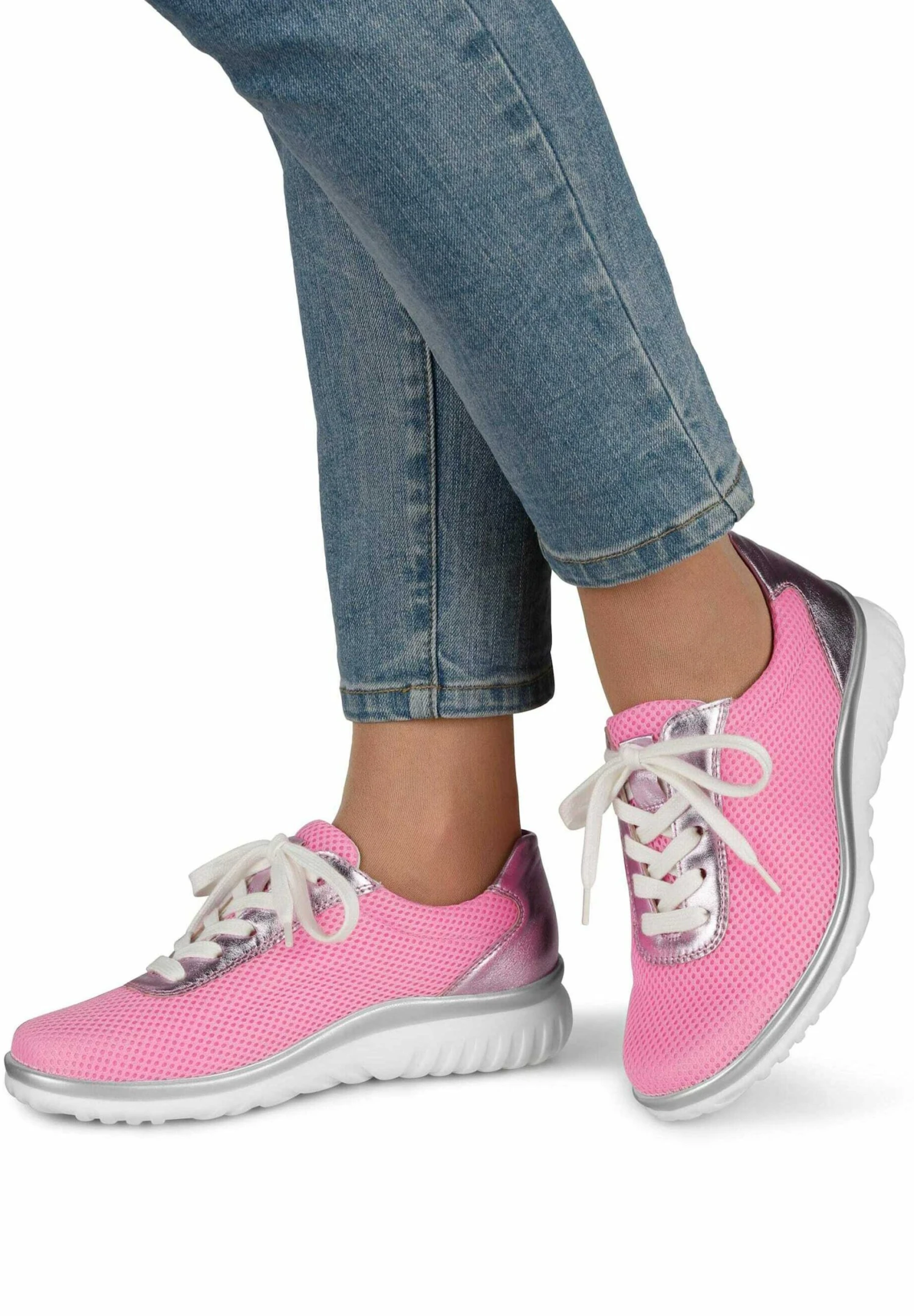 Sportieve Veterschoenen - Pink 3 Sportieve Veterschoenen - Pink