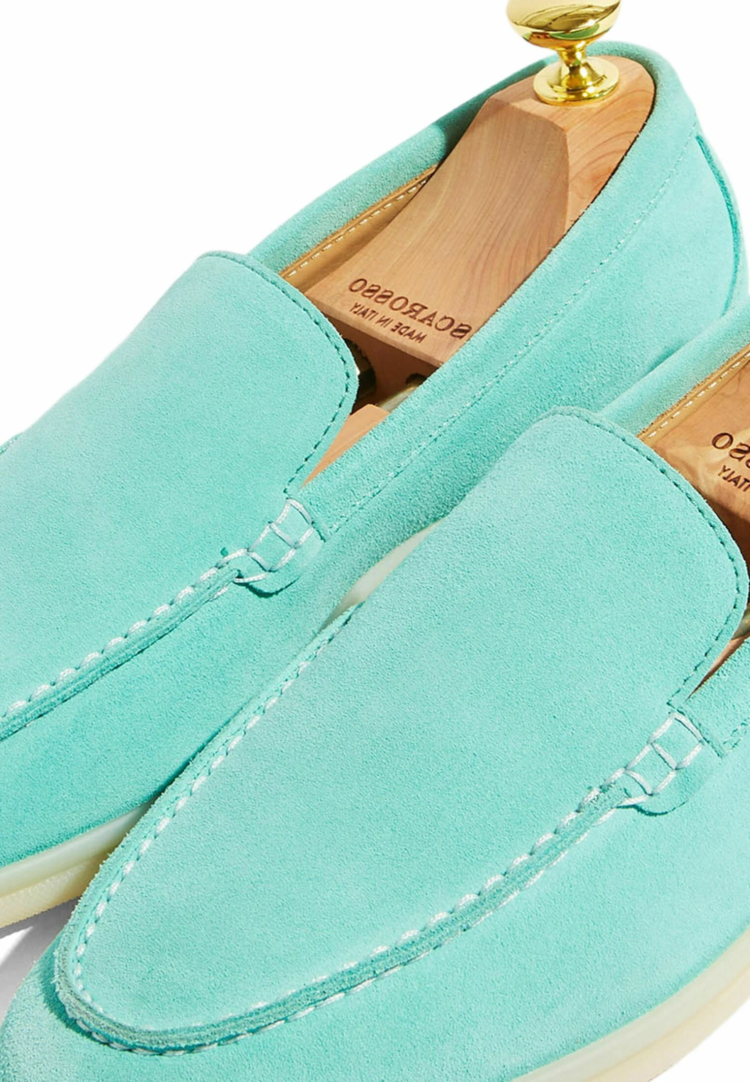 Ludovica- Instappers - TurquoiseSuede 7 Ludovica- Instappers - TurquoiseSuede - Afbeelding 5