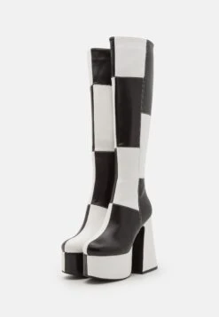 Lamoda Runway - Laarzen Met Hoge Hak - Black/White -Caprice Winkel 7d43d4dac38c494682580f9a78596f3b