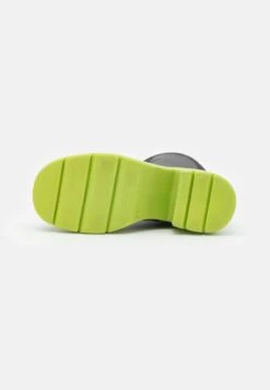 Steve Madden Georginia - Enkellaarsjes Met Plateauzool - Black/Lime -Caprice Winkel 8044937b1a6446f6a03c623983aa4278