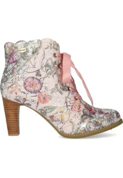 Laura Vita Alcbaneo- Enkellaarsjes Met Hoge Hak - Rosa Kombi -Caprice Winkel 8227c149a2fa4ed4b8a305e6605a3c31