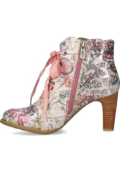 Laura Vita Alcbaneo- Enkellaarsjes Met Hoge Hak - Rosa Kombi