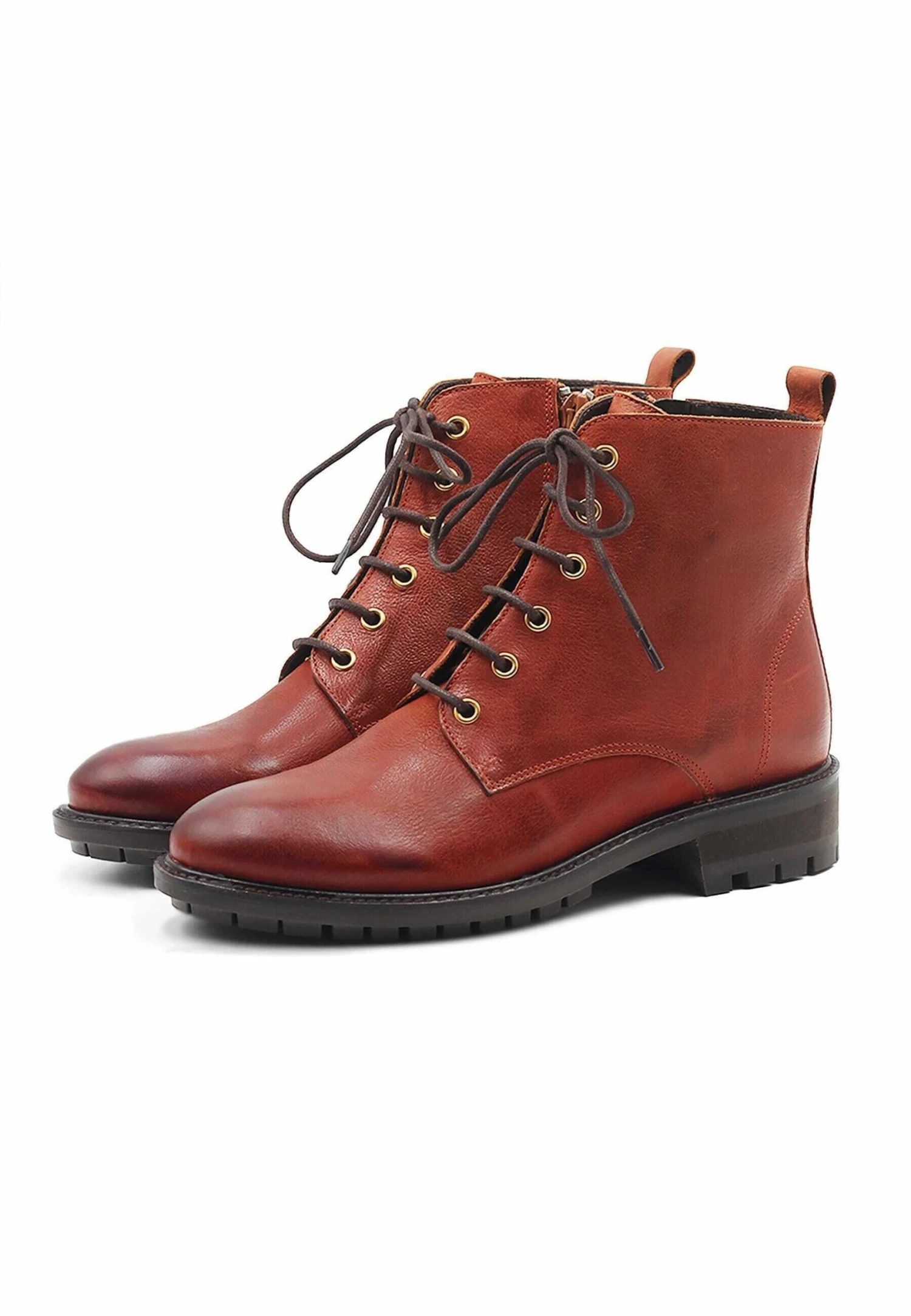 Veterboots - Marron 4 Veterboots - Marron - Afbeelding 2