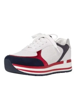 Marco Tozzi Sneaker - Sneakers Laag - White/Navy -Caprice Winkel 914f835a7da3423ab0cf327f119eeeeb