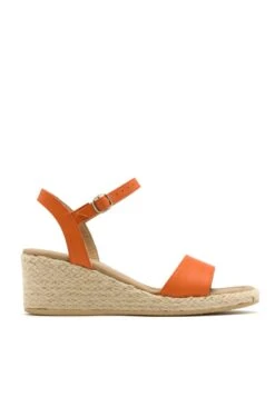 Sandalen Met Sleehak - Pomarańczowy