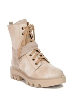 Enkellaarsjes Met Plateauzool - Beż -Caprice Winkel 92c0700d6c71441baa56b5c49961d1de