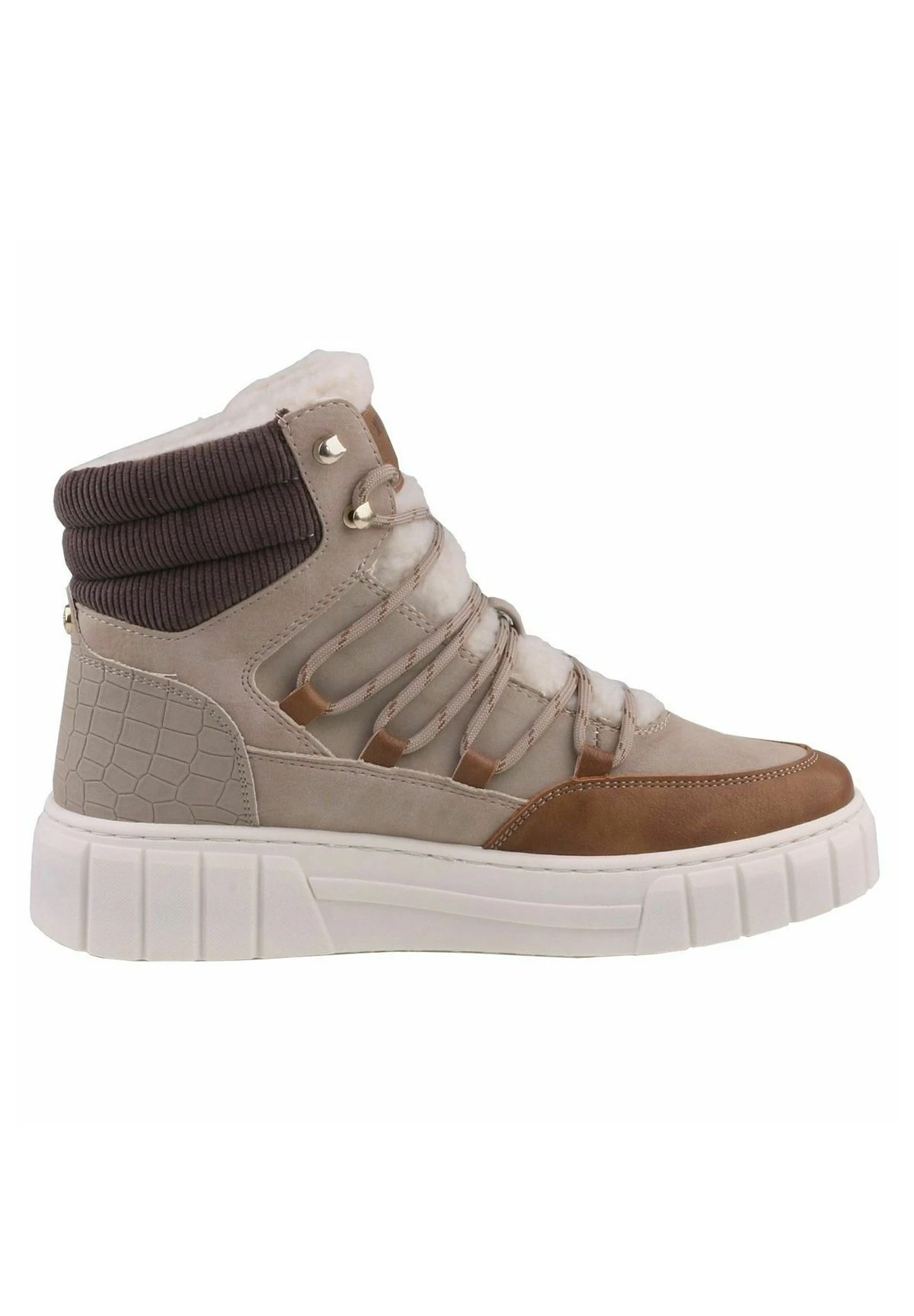 Mustang Sneakers Hoog - Beige 9 Mustang Sneakers Hoog - Beige - Afbeelding 7