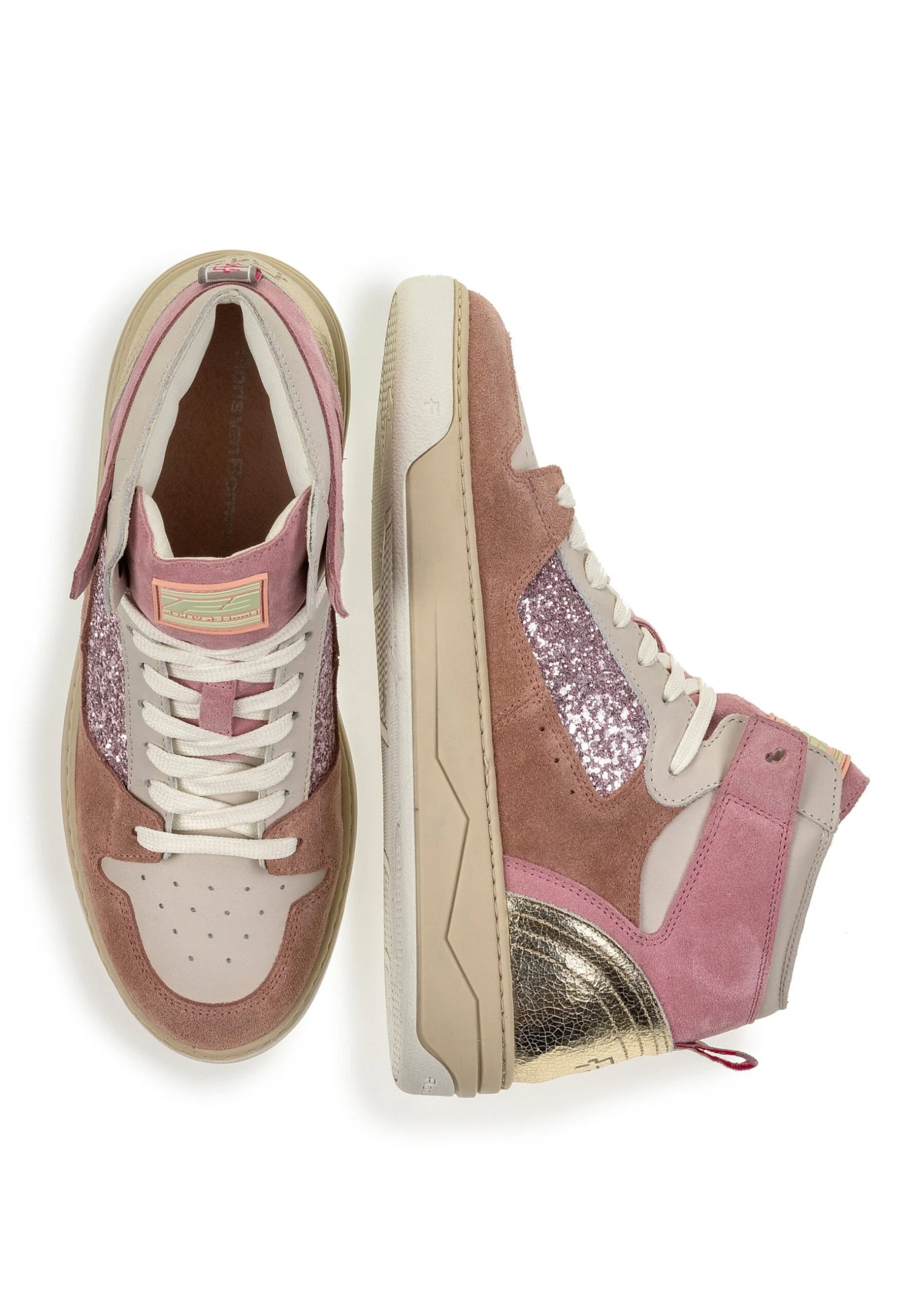 Floris Van Bommel Iggi - Sneakers Hoog - Pink 5 Floris Van Bommel Iggi - Sneakers Hoog - Pink - Afbeelding 3
