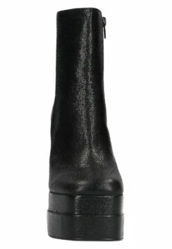 Glänzende- Enkellaarsjes Met Hoge Hak - Black -Caprice Winkel b2f0239c9da24d7d8a504e6edafcc3ac