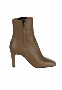 Enkellaarsjes Met Hoge Hak - Khaki -Caprice Winkel cb51fc25b819449a8f525fadce7e88b7