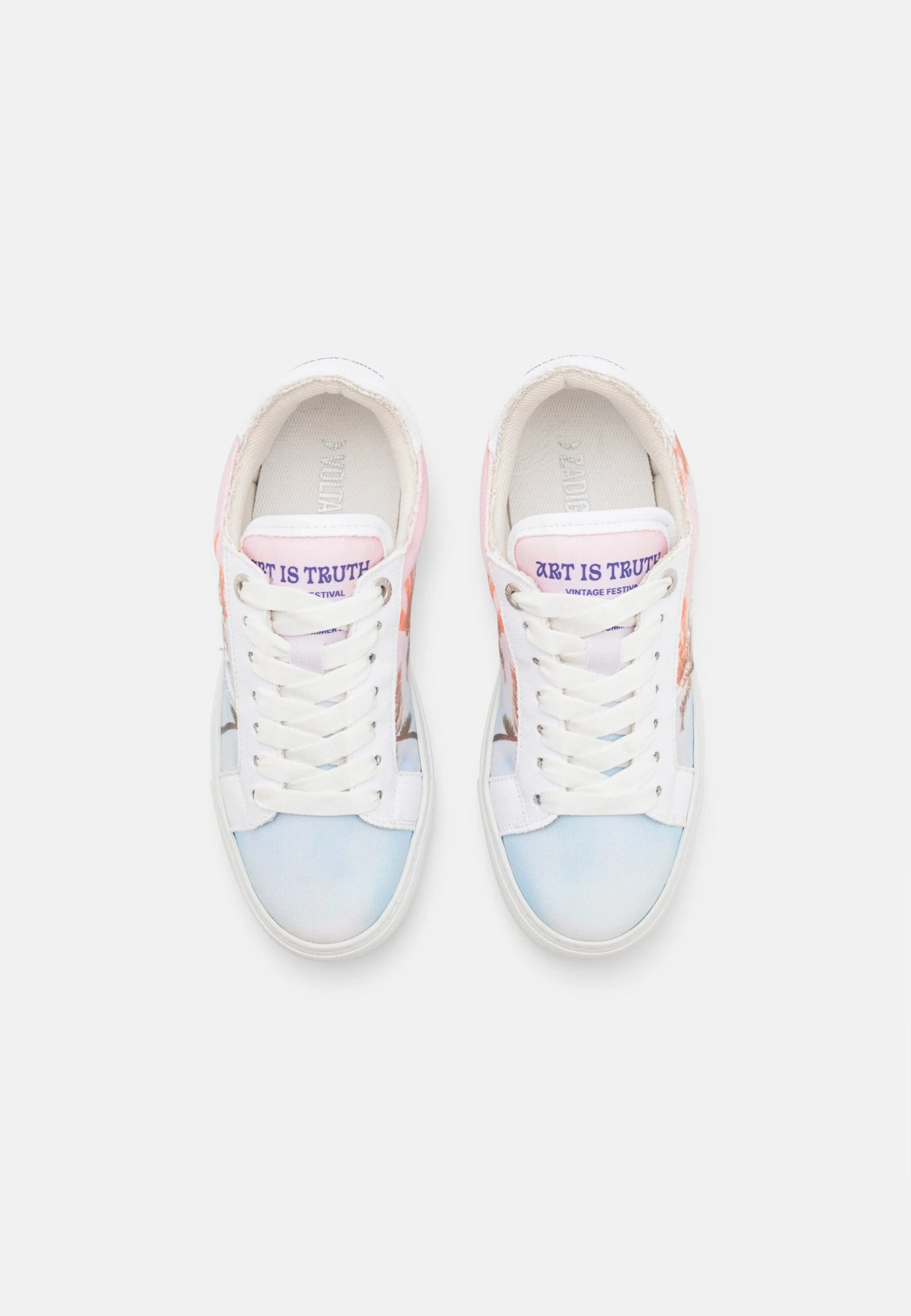 Zadig & Voltaire La Flash Palm Tree- Sneakers Laag - Blanc 7 Zadig & Voltaire La Flash Palm Tree- Sneakers Laag - Blanc - Afbeelding 5