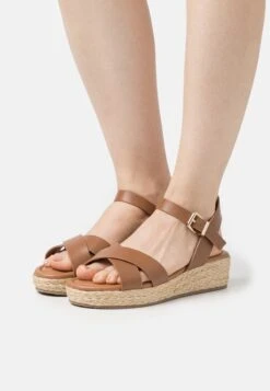 Dune London Linnie - Sandalen Met Plateauzool - Tan
