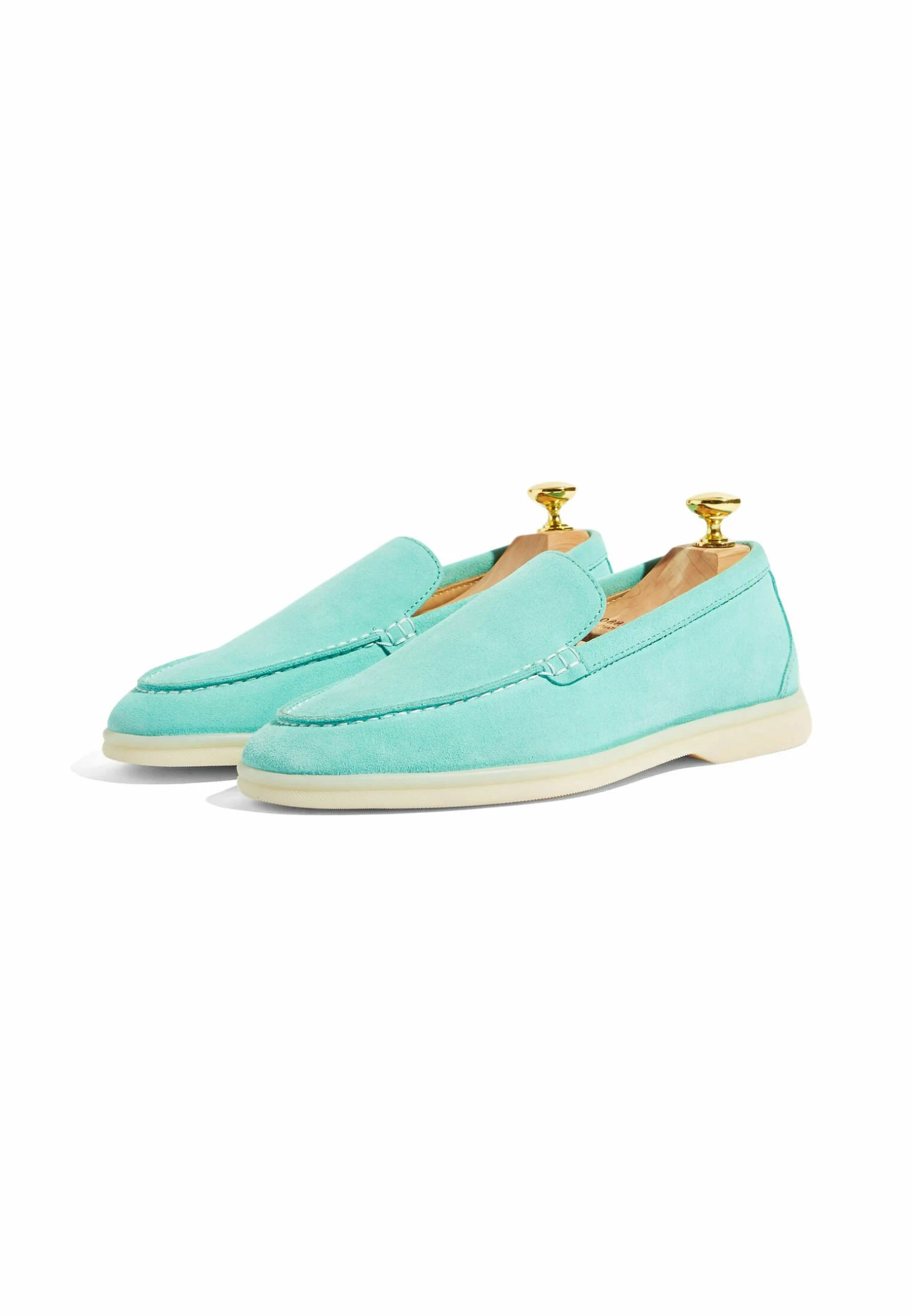 Ludovica- Instappers - TurquoiseSuede 4 Ludovica- Instappers - TurquoiseSuede - Afbeelding 2