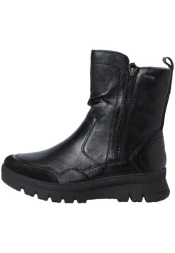 Tamaris Comfort Stiefelette - Enkellaarsjes Met Plateauzool - Black Nappa