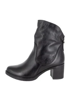 Dreimaster Enkellaarsjes Met Hoge Hak - Schwarz